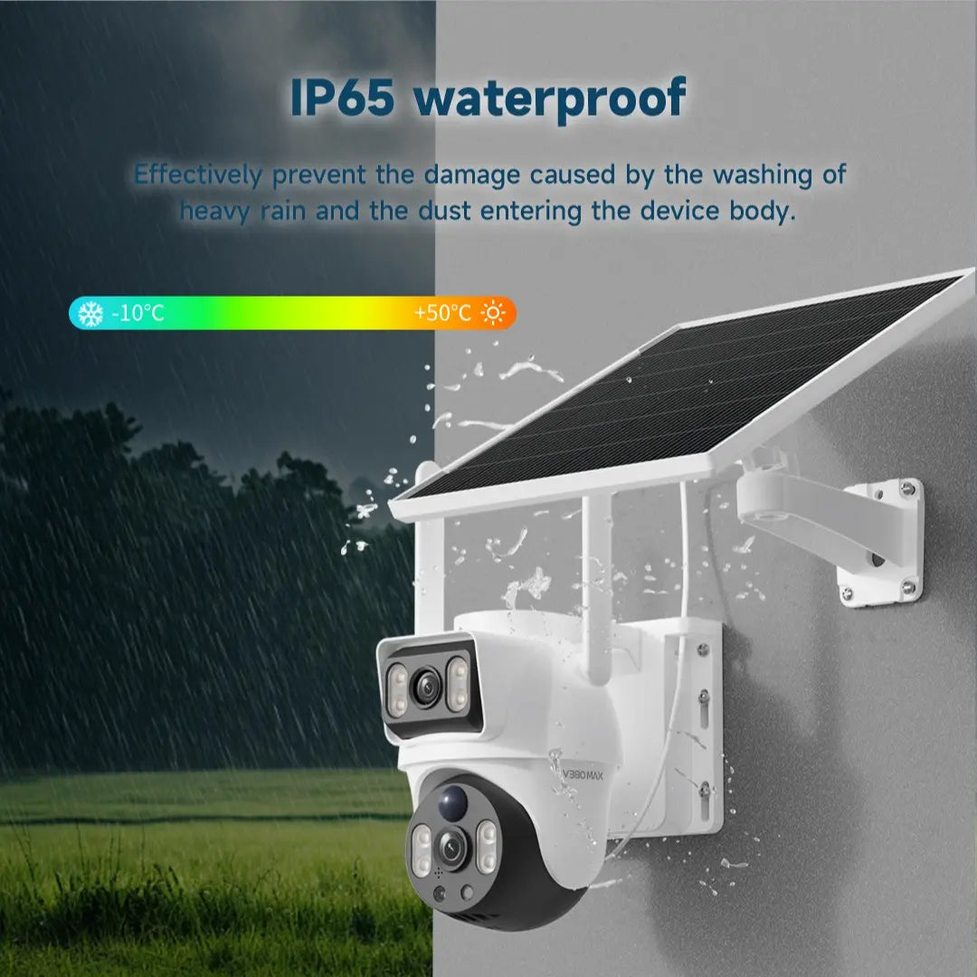Revolutionary Dual Lens Solar 4G PTZ Security Camera - Unmatched Outdoor Protection with AI Human Detection and 24/7 Monitoring
