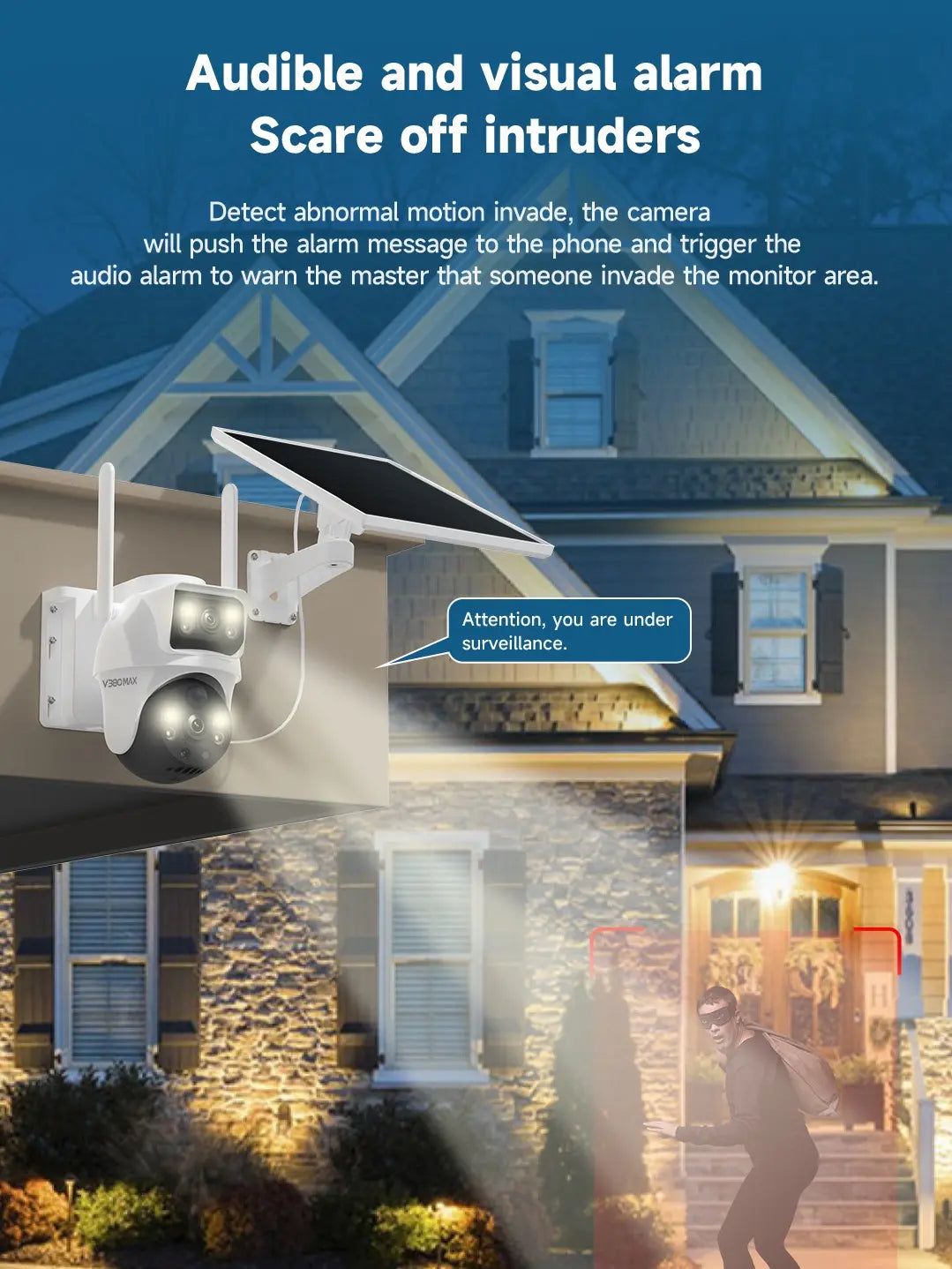 Revolutionary Dual Lens Solar 4G PTZ Security Camera - Unmatched Outdoor Protection with AI Human Detection and 24/7 Monitoring